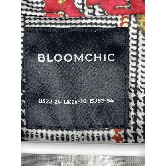 Bloomchic NWT Women Sz 22/24 Floral Blazer Anti-Wrinkle Sleek Fall Comfort - Picture 2 of 11